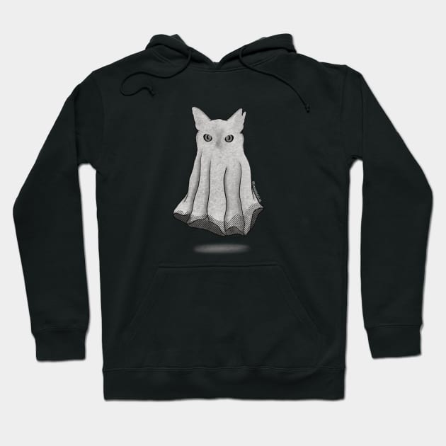 Ghost Cat Hoodie by Maddy Young